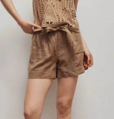 Melissa Nepton Women's Cargo Spencer Short In Khaki In Neutral