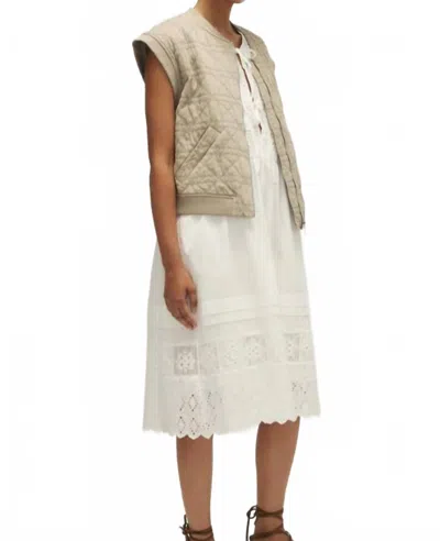 Melissa Nepton Women's Dario Vest In Sage Green In White