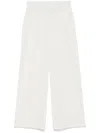 Melissa Odabash Adi Wide-leg Open-knit Trousers In Weiss