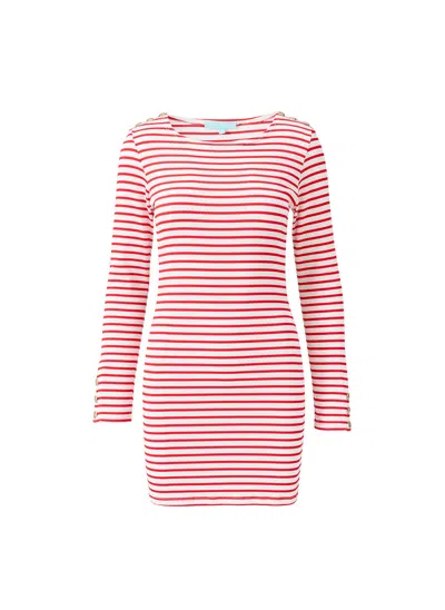 Melissa Odabash Agata Red Stripe Dress