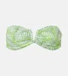 MELISSA ODABASH ALBA PRINTED BANDEAU BIKINI TOP