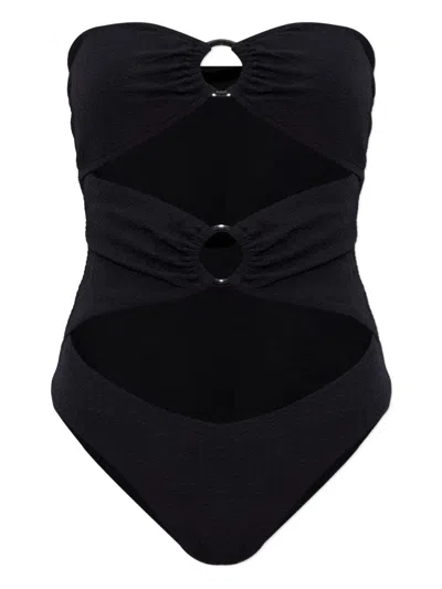 Melissa Odabash Alicante Ring-detail Swimsuit In Black