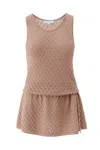 Melissa Odabash Ambra Short Dress Tan In Neutral