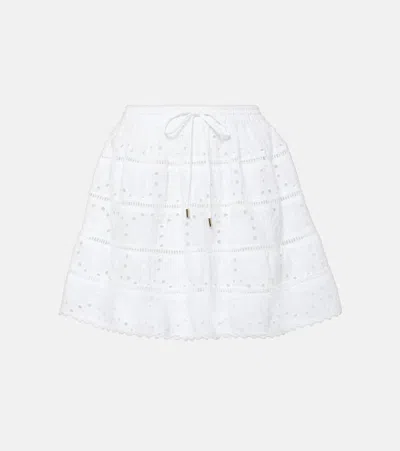 Melissa Odabash Angela Cotton Skort In White