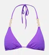 Melissa Odabash Anguila Bikini Top In Purple