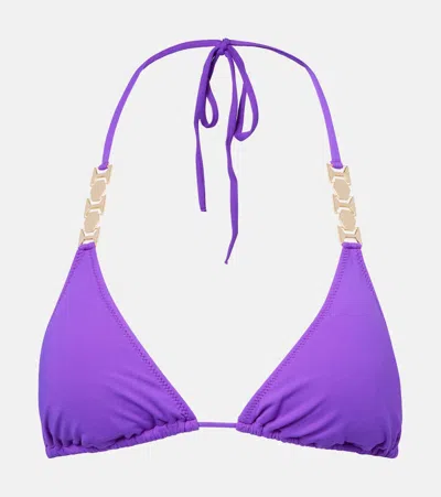 Melissa Odabash Anguila Bikini Top In Purple