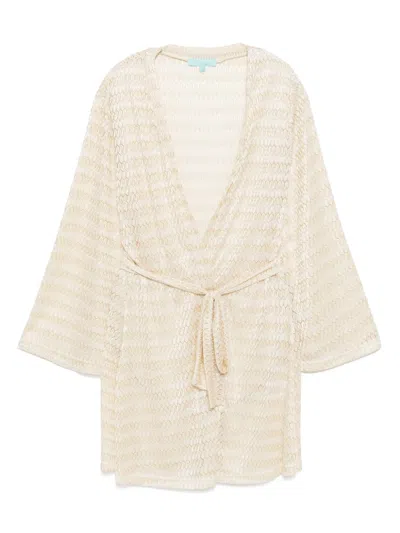 Melissa Odabash Anna Kaftan In Gray