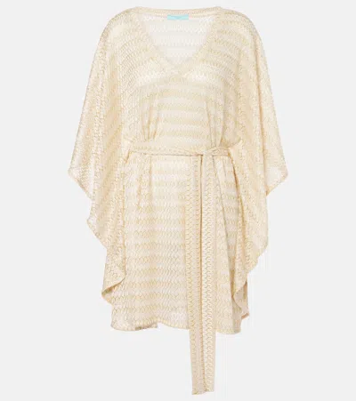 Melissa Odabash Anna Lamé Beach Cover-up In Gold