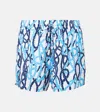 Melissa Odabash Annie High-rise Shorts In Blue