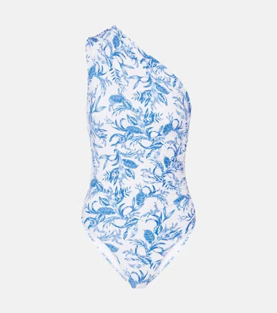 MELISSA ODABASH ARIZONA PRINTED ONE-SHOULDER SWIMSUIT
