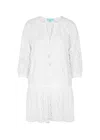Melissa Odabash Ashley Broderie-anglaise Cotton Kaftan In White