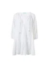 Melissa Odabash Ashley Core Kaftan White In White