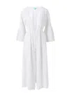 Melissa Odabash Ava Long Cover Up White In White