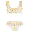 Melissa Odabash Baby Florence Printed Bikini In Pink Lemons