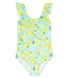 Melissa Odabash Baby Keira Printed Swimsuit In Sky Lemons