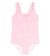 Melissa Odabash Baby Milly Printed Swimsuit In Pink Stars