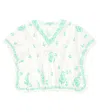 Melissa Odabash Baby Sharize Embroidered Kaftan Dress In White Lime