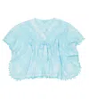 Melissa Odabash Baby Sharize Embroidered Kaftan In Sky/white