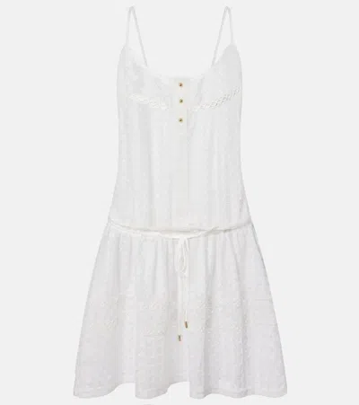 Melissa Odabash Bailey Open-knit Minidress In White