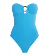 Melissa Odabash Bandeau One-piece Swimsuit In Blue