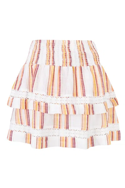 Melissa Odabash Barbara Skirt Sunset Stripe In Multi