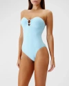 MELISSA ODABASH BARBUDA BANDEAU ONE-PIECE SWIMSUIT