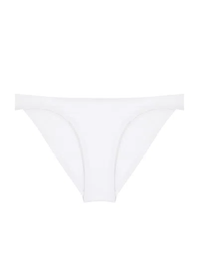 Melissa Odabash Tenerife Textured Low-rise Bikini Briefs In White
