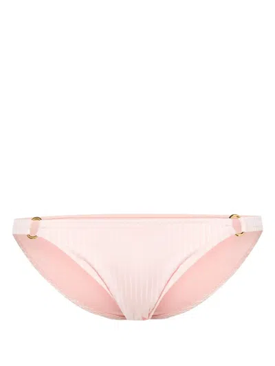 Melissa Odabash Bari Ribbed Bikini Bottom In Pink