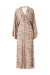 Melissa Odabash Beach Kaftan Dress With Print In Neutral