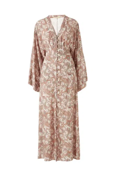 Melissa Odabash Beach Kaftan Dress With Print In Neutral