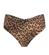 Melissa Odabash Bel Air Leopard-print Bikini Bottoms In Brown