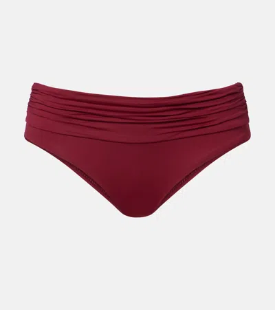 Melissa Odabash Bel Air Bikini Bottoms In Burgundy