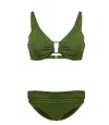 Melissa Odabash Bel Air Bikini Khaki In Green