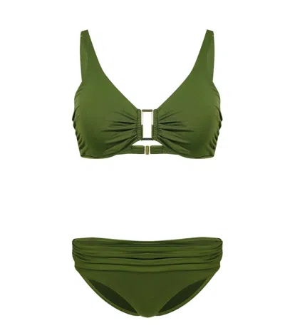 Melissa Odabash Bel Air Bikini Khaki In Green