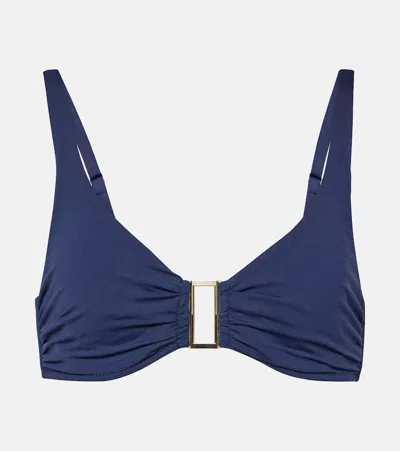 Melissa Odabash Bel Air Bikini Top In Blue