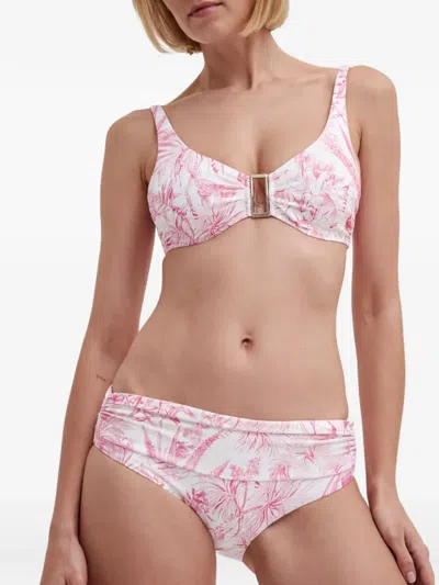 Melissa Odabash Bel Air Floral Ruched Bikini Bottom In Multi
