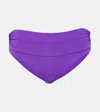 Melissa Odabash Bel Air Gathered Bikini Bottoms In Purple