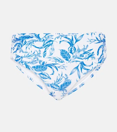 Melissa Odabash Bel Air Printed Bikini Bottom In Yellow