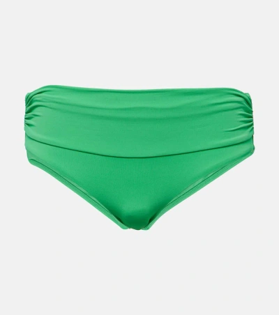Melissa Odabash Bel Air Ruched Bikini Bottoms In Green