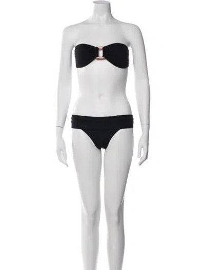 Pre-owned Melissa Odabash Bikini In Black