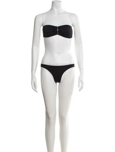 Pre-owned Melissa Odabash Bikini W/ Tags In Black