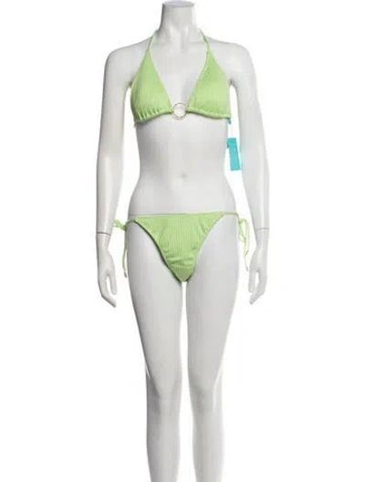 Pre-owned Melissa Odabash Bikini W/ Tags In Green