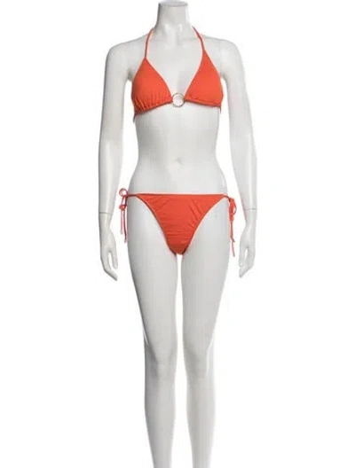 Pre-owned Melissa Odabash Bikini W/ Tags In Red