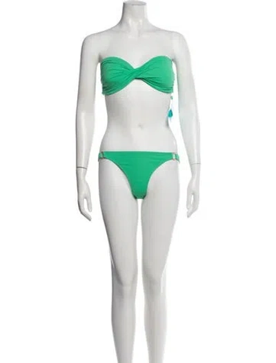 Pre-owned Melissa Odabash Bikini W/ Tags In Red