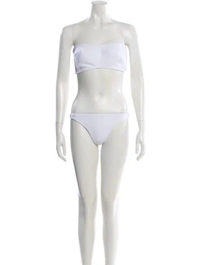 Pre-owned Melissa Odabash Bikini W/ Tags In White