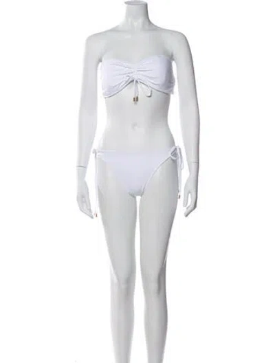 Pre-owned Melissa Odabash Bikini W/ Tags In White