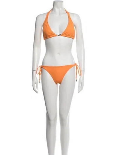 Pre-owned Melissa Odabash Bikini W/ Tags In White