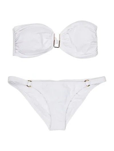 Pre-owned Melissa Odabash Bikini W/ Tags In White