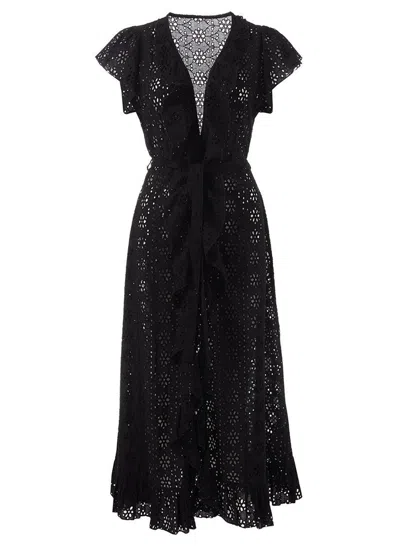 Melissa Odabash Brianna Long Kaftan Black