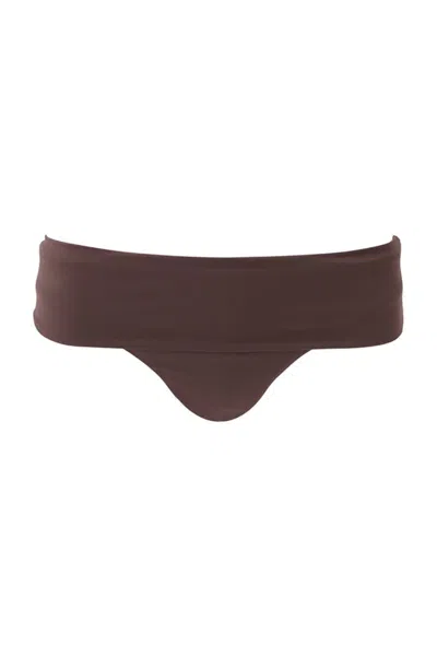 Melissa Odabash Brussels Bikini Bottom Brown In Black